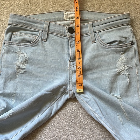 CURRENT/ELLIOTT The Stiletto distressed light wash jeans size 26 - Picture 6 of 13